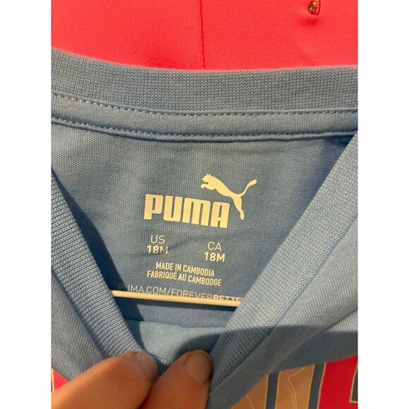 NWOT Puma Blue & Pink Outfit - Shirt & Leggings - 18M - Picture 3 of 3